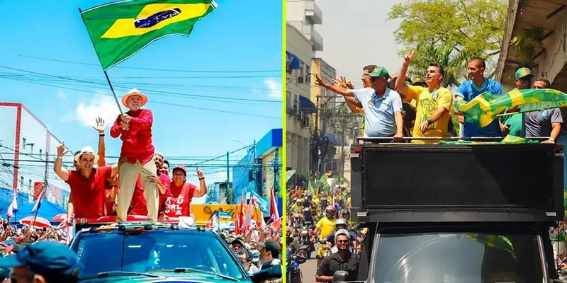 Ilustração da notícia: Lula faz comício em Natal e Flávio Bolsonaro participa de moto-carreata em São Gonçalo